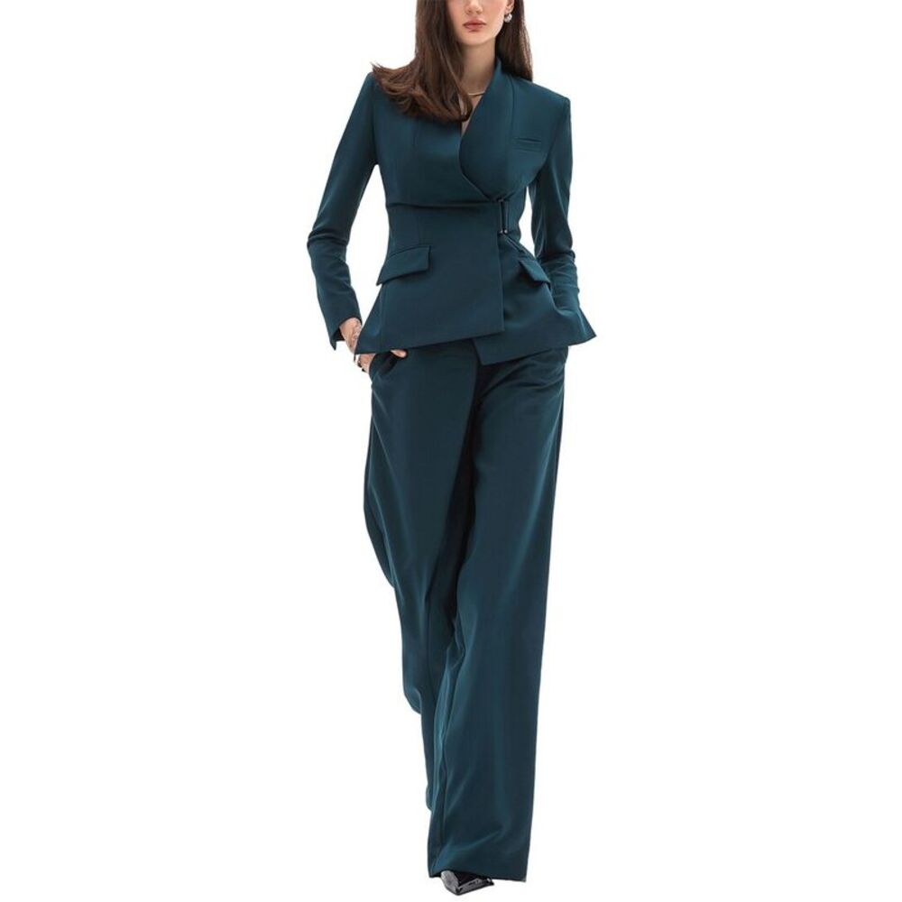 Bgl Womens  2Pc Jacket & Pant Set, Green